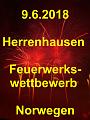 A Herrenhausen Feuerwerkswettbewerb Norwegen
